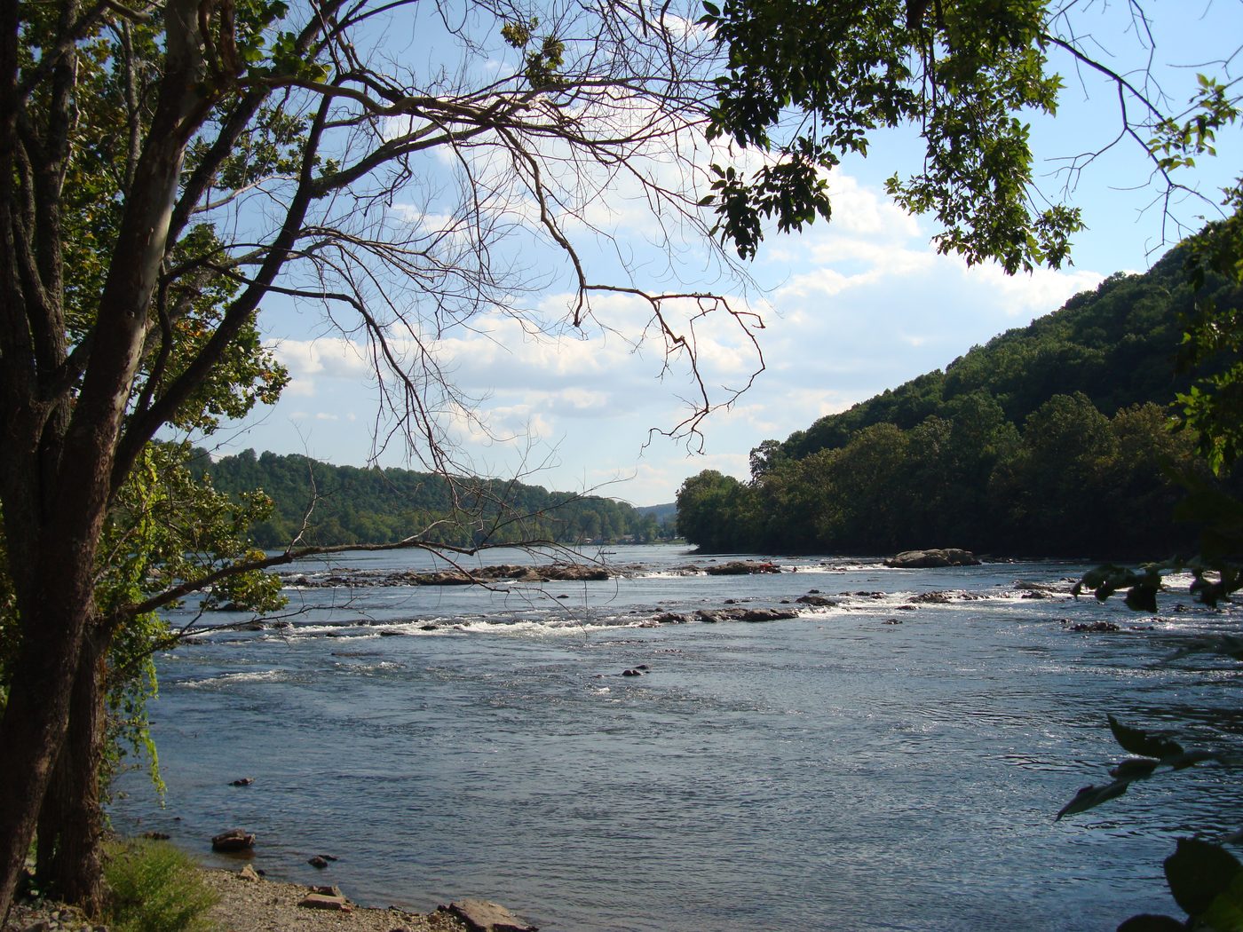 The New River winding through the Blue Ridge